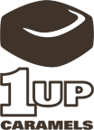 1UP Caramels logo
